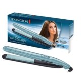 Remington Piastra per Capelli – Uso da bagnato e asciutto – per asciugare e lisciare i capelli, ingredienti microattivi anticrespo, display LCD, 140-230°C, Wet2Straight piastra per capelli S7300