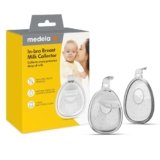 Medela raccoglitore per latte materno adatto al reggiseno, design impermeabile con tappo flessibile, forma anatomica, realizzato senza BPA, facile da pulire e lavabile in lavastoviglie, capacità 30 ml