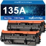 MYCARTRIDGE 135A W1350A Ricambio per HP 135A W1350A 135X W1350X Laserjet MFP M234dw M234sdw M234sdn M234 M209dw M209dwn M209 (Senza chip, 2 nero)