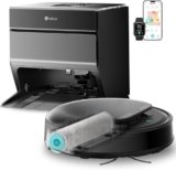 LEFANT M5 Pro Aspirapolvere Robot Lavapavimenti con Mappatura Laser dToF, Spazzola Roller 20 cm, 18000Pa, Zero-Groviglio, Lavaggio Rullo 75 °C + Aria Fredda, PSD 2.0, App/Alexa, Grigio