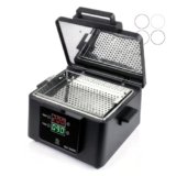 Sterilizzatore a Secco Digitale 200°C Professionale per Manicure e Pedicure – Forno Sterilizzatore con Doppio Display LCD, Timer 0-90 min, Camera Inox 210x150x55 mm, 300W