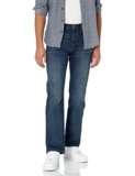 Amazon Essentials Jeans dritti con taglio bootcut – colori fuori produzione Uomo, Delavé Scuro, 34W / 33L