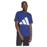 Adidas Homme Essentials Big Logo Single Jersey Tee, Dark Blue/White, S