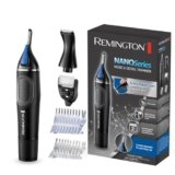 Remington Taglia peli Naso, Orecchie professionale Indolore, rifinitore per peli del naso, orecchie, sopracciglia, regolabarba, incl. 2 pettini di fissaggio, rifinitore per dettagli 1-5 mm, NE3870