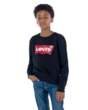 Levi’s Lvb Batwing Crewneck, Felpa Bambini e ragazzi, Nero (Black), 10 anni