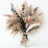 Green Pampas Grass Boho Bouquet – Exquisite Lavender and Eucalyptus Dried Flower Arrangements for Western Boho Decor – Rustic Flowers for Your Bohemian Home, Bedroom, and Wedding Table Décor