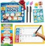 Magic Grooved Writing Practice for Kids – Tracing Books for Ages 3-5, Grooved Handwriting Practice for Kids 5-7 8-10, Magic Copybooks Preschool Learning Activities, 3 Year Old Boy Gifts for Grandkids