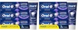 Oral-B Dentifricio Advanced Protezione Sbiancante 3x75ml, Oral B Dentifricio Sbiancante Denti, Clinicamente Provato, Pulizia Denti Efficace, Alito Fresco Sapore Menta Piperita (Confezione da 2)
