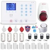 Wolf Guard W4Q-W03 WiFi 4G kit sistema di allarme antifurto casa wireless domestico, APP Tuya Smartlife Alexa Google, italiano (W4Q-W03)