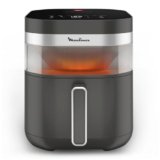 Moulinex Easy Fry Infrared, Friggitrice ad Aria 7L, Doppia Resistenza, Riscaldamento 2 Volte Più Veloce, Cottura Rapida, Lavabile in Lavastoviglie, Finestra di Osservazione, Colore Coal Grey, EZ832H