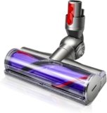 Electric Brush Compatible with Dyson V7, V8, V10, V11, V15 Vacuum Cleaner Attachment, Part Direct Drive Cleaner Head Turbine Floor Nozzle for Turbo Brush with Quick Release for Hard Floors