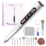 Denabuty Fresa per Unghie Professionale 35000 Giri, Lima per Unghie Elettrica Senze Fili con Display LCD, 13 In 1 Kit Manicure Pedicure Ricaricabile Velocità Regolabile DN-2402