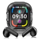 Cuffie Traduzione Simultanea con Schermo LCD, 150 Lingue/9 Modalità di Traduzione, Auricolari Traduttore Simultaneo Bluetooth 6.0, 60H Cuffie Traduttore Istantaneo con APP per Viaggi/Studio/Business