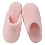 Coswind Pantofole Donna Uomo Invernali Ciabatte Pelose Peluche Calde with Memory Foam Imbottite Casa Antiscivolo Mocassino Scarpe Morbide Comode Unisex Eleganti Rosa 270