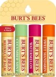 Burt’s Bees Balsamo per Labbra, Set di Balsamo per Labbra con Cera d’Api, Cetriolo Menta, Anguria, Mandarino Dolce, Freshly Picked, 4 x 4.25 g