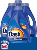 Dash Power Detersivo Liquido Lavatrice, 160 Lavaggi (4×40), Classico, Rimuove Le Macchie, Igienizza, Brillantezza Per I Capi