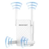 NEWFAST 3000Mbps Ripetitore WiFi Potente per Casa, WiFi6 WiFi Extender Dual Band 2.4G/5GHz con 4 * 5dBi Antenne, Porta Gigabit Ethernet, WPS Funzione, Supporta Modalità Ripetitore/Router/AP