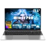 CHIFUYOU 2026 Computer portatile 16 GB RAM 256 GB SSD 15,6 pollici M3-6Y30 (da 0,9 a 2,2 GHz), PC portatile, FHD 1920 x 1080P, 5000 mAh/38,5 WH, scheda TF, webcam, touchpad, studente/professionista