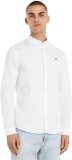 Tommy Jeans Tjm Slim Stretch Oxford Shirt Dm0dm09594, Camicia Uomo, Bianco (White), L