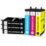 LeciRoba 603xl Cartucce per stampante epson 603 ed epson 603xl Multipack per Epson XP 3100 XP 3150 XP 2100 XP 2105 XP 4100 XP 4150 Workforce WF 2810 2820 2850 2870 (3BK+CMY,60 Pack)