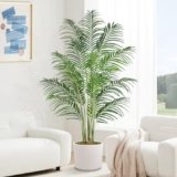 Keeplush Piante Finte da Interno 180cm Palma Piante Artificiali da Esterno Piante Finta Alta Soggiorno Decorazioni Camera da Letto Balcone (1 PACK)