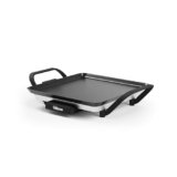 Tristar Griglia da tavolo slim S – Una superficie di cottura di 28 x 28 cm – Termostato regolabile – Rivestimento antiaderente – Vaschetta raccogli grasso removibile – Facile da pulire – BP-2666
