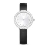 Swarovski Matrix Orologio Tennis, con Cristalli Bianchi, Swiss Made, Meccanismo al Quarzo, Impermeabile Fino a 50 m, Finitura in Acciaio Inossidabile, 30 x 30 mm, 8 mm, 14,5-19 cm, 1 cm