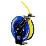 Goodyear, Avvolgitubo retrattile L815153G per compressore d’aria e tubo dell’acqua, in acciaio, con attacco da 9,5 mm x 15,2 m 1 tubo di gomma da massimo 300 psi.