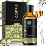 ODIFRIG Olio essenziale di eucalipto, 100 ml, 100% Naturale, Olio essenziale di eucalipto per aromaterapia, massaggio, SPA, bagno, DIY, diffusore, sauna & olio profumato, Incluye Pipeta