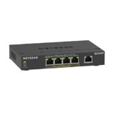 NETGEAR Switch Ethernet Unmanaged (GS305P), Switch PoE a 5 Porte, con 4 PoE+ a 63 W, Montaggio su Scrivania o a Parete.