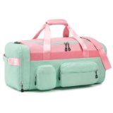 Woomada Kids Travel Duffle Bag With Shoe Compartment & Wet Pocket Perfect For School, Sports, Overnight Trips(pink)