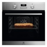 Electrolux OED3H00BX Forno Da Incasso, SteamBake Serie 600, Capacità 65L, Multifunzione, Ventilato, Classe A, Display LED, Pulizia AquaClean, Nero/Inox, 670x654x635 mm