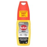 Autan Max, Deet 50%, Spray Antizanzare, protegge dalle zanzare che possono trasmettere Dengue e Malaria, Insetto Repellente, Protezione fino a 10 ore, 1 Confezione da 100ml