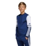 adidas Unisex-Kids Squadra 25 Crewneck Soccer Sweatshirt, Team Navy Blue/White, Small