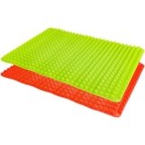 Raised Silicone Baking Mat – Non-Stick Oven Tray Liner for Cooking & Baking, Red and Green, Set of 2