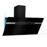Klarstein Alina 60 Cappa Cucina – 600 m³/h, Touchscreen, Classe Energetica A, LED Retroilluminazione, Silenziosa 63 dB, 3 Livelli Potenza, Nero, Ricircolo & Canalizzazione