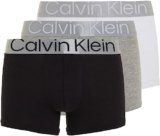 Calvin Klein Trunk 3pk 000nb3130a Boxer, Multicolore (Black/ White/ Grey Heather), M Uomo