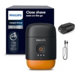 Philips Shaver Serie 500 – rasoio elettrico compatto, sistema Lift & Cut, lame SteelPrecision, testine flessibili 3D, rasatura Wet & Dry, custodia e blocco da viaggio, copritestina magnetico, S595/05