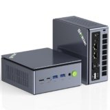 GMKtec Mini PC Gaming, M7 Ultra Ryzen 7 PRO 6850U, 32GB DDR5 RAM + 1TB SSD PCIe, Oculink, Dual LAN 2.5G, Computer Desktop con Dual USB4, HDMI 2.1, USB-C