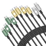 Kobilar USB C to USB C Cable, 240W Fast Charging, 5-Pack (1.5ft, 3.3ft, 3.3ft,6.6ft,6.6ft), 240W Type C to Type C Fast Charging Cable – for iPhone 16, MacBook Pro, iPad Pro