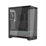 Noua Utopia FS100, Case Gaming ATX, Triplo Vetro Temperato Continuo Senza Cornici, Ventola ARGB e Strip LED ARGB, Supporto Raffreddamento Liquido fino a 360mm, Silver