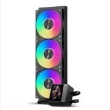CPS Dissipatore Liquido per CPU, Raffreddamento Liquido AIO da 360mm, Pompa ad Alte Prestazioni, Display IPS da 2,4” con Ventole Silenziose F5 R120mm (DC360 Pro ARGB Display BK)