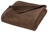 WOHNWOHL® Coperta morbida in cotone (150x200cm) • Plaid morbida multiuso • Coperta Divano, Letto, da Relax • Copriletto caldo • Certificata Oeko-Tex • Colore: Marrone