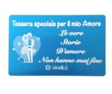 MODA MavillA una tessera speciale in acciaio amore, maestra, maestro, collega, colleghe, mamma, papà, portafortuna Idea Regalo Originale per ogni occasione, confezione regalo inclusa (Amore x lui)