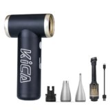 Kica JetFan 2S[Combo] Aria Compressa Elettrico Air Duster,Spray Aria compressa da 117000RPM con Batteria da 1100mAh,Mini Soffiatore a Velocità Libera, per Tastiera,Pulizia PC,Pulizia della Casa,Nero