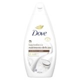 Dove Bagnodoccia Nutrimento Delicato, Idratante Dermo-Naturale, Olio di Cocco, 1/4 Crema Idratante, Dermatologicamente Testato, Bagnoschiuma Uomo e Donna, 100% Bottiglia Riciclata* 450 ml