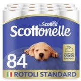 Scottonelle Carta Igienica, Morbida e Resistente, Dermatologicamente testata, 84 Rotoli