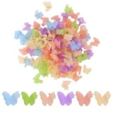 100Pcs Mini Butterfly Hair Clips Matte Colorful Claw Clips Tiny Butterflies Clips Cute Butterfly Claw Clips Small Clips for Women Girl