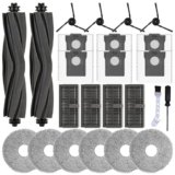 LOVOBO Set di accessori 24 pezzi per Dreame X40 Ultra / L40 Ultra / X40 Master / L10s Ultra Gen 3 / Mova P50 Pro Ultra/pezzi di ricambio per aspirapolvere robot: 6 sacchetti raccoglipolvere