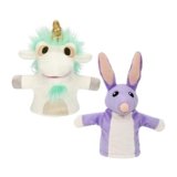 Bluey Unicorse & Bob Bilby Hand Puppet Plush 2-Pack – 8-9” Soft Deluxe Fabric, Embroidered Details, Perfect for Toddler Hands, Imaginative Play, Official Bluey Toys, Amazon Exclusive